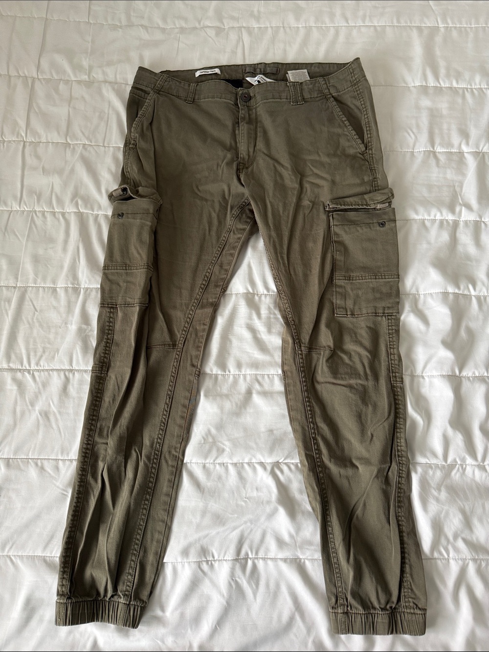 Jack & Jones Olive Green Cargo Joggers